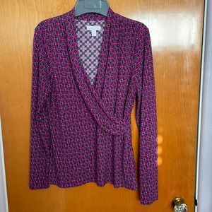 Charter Club print blouse